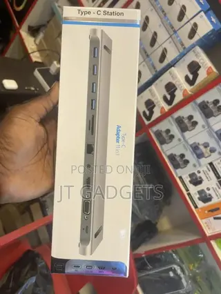 11-in-1 Type-C Docking Station – One Port, Total Connectivity!