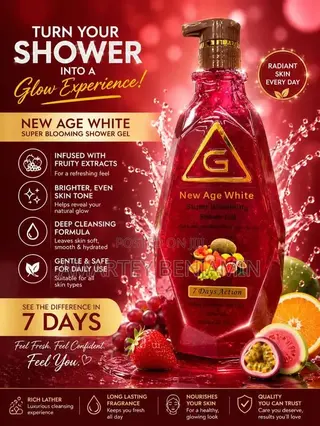 New Age White Shower Gel