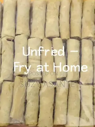 Frozen Homemade Spring Rolls | Ready to Fry | Accra Delivery