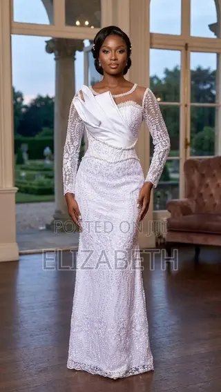 White Elegant Fitted Maxi Dress – Occasion Wear