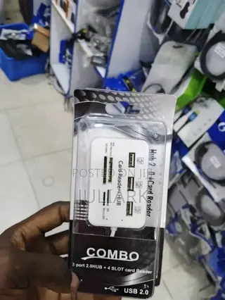 3 Port Usb Hub +4 Slot Card Reader Combo