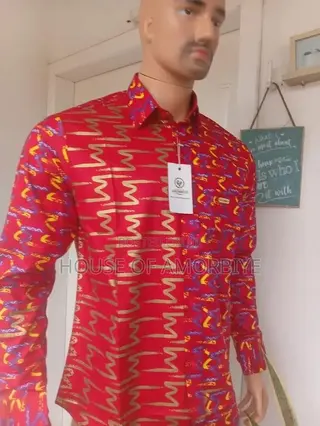 African Print Ready to Wear Men's Shirt