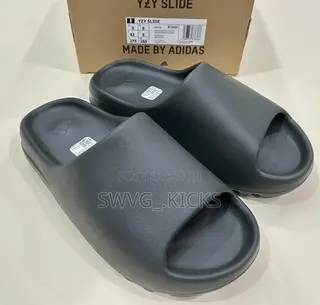 Adidas Yeezy Slides Flax and Dark Onyx