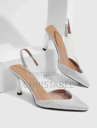 Ladies Silver Heel
