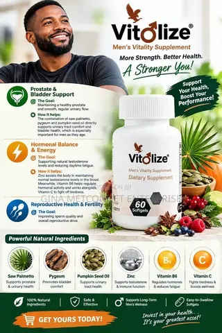 *VITOLIZE MEN VITALITY* - Daily Support for the Modern Man