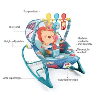 Infant to Toddler Baby Rocker. Soothing Bouncer Chair