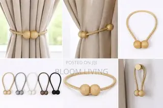 Magnetic Braided Curtain Tiebacks (Set of 2)