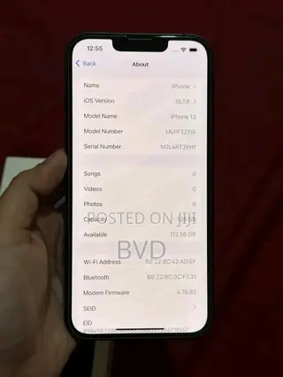 New Apple iPhone 13 128 GB Black