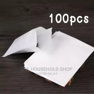 White Biodegradable Heat Seal Empty Tea Bags 5×6cm (100pcs)