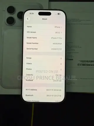 Apple iPhone 17 Pro 256 GB White