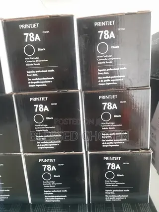 Printjet 78a Black Toner Cartridges Stack.