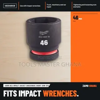 46Mm Hex Impact Socket Shockwave Short SHW STD -