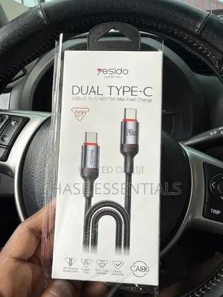 240W Type C to Type C Flat Data Cable, 2m | Fast Charging Cable