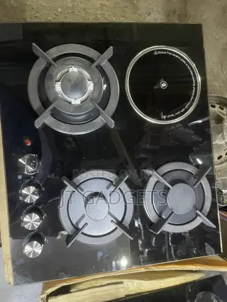 3-Gas + 1 Electric Hybrid Built-in Hob
