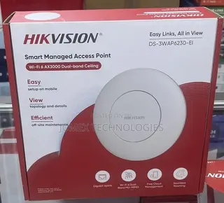 HIKVISION Wi-Fi 6 AX3000 Dual-Band Ceiling Smart Managed Access Point