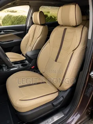 Beige Leather Seat Covers