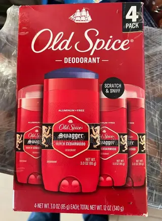 4 Pack Old Spice Deodorant