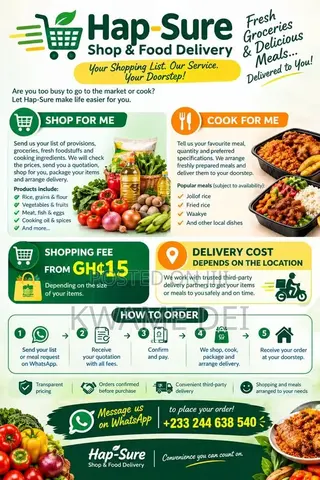 Hap-Sure Shop & Food Delivery