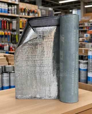 15m Self-Adhesive Waterproof Membrane – Aluminium Foil Bitumen Roll