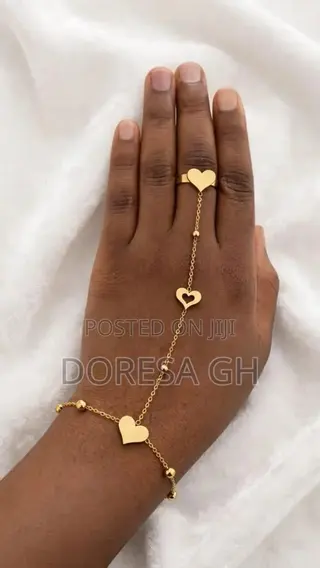 Ladies’ Linked Bracelet With Ring | Elegant Bracelet and Ring Set