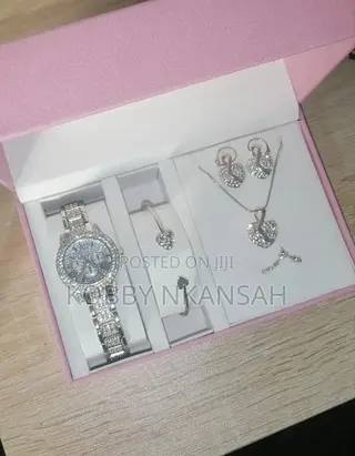 Ladies Watch and Bracelet Jewellery Set