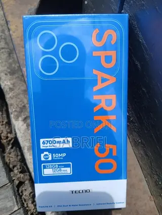 New Tecno Spark 50 128 GB Black