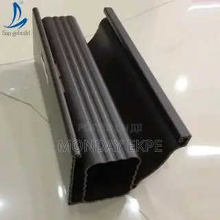 Brown PVC Rain Gutter and Accessories