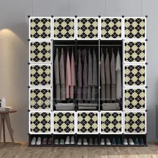 25-Cube Modular Diy Wardrobe
