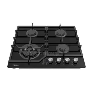 Midea 4 Burner Gas Hob - 60cm Black- 60GJ084