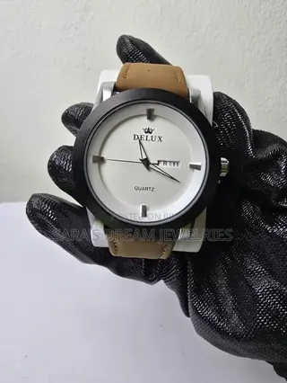 Delux Leather Wrist Watch