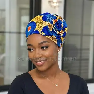 Women's African Print Floral Knot Turban Ca