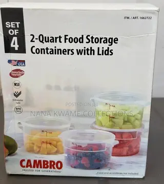 2 Quarts Food Storage With Lids