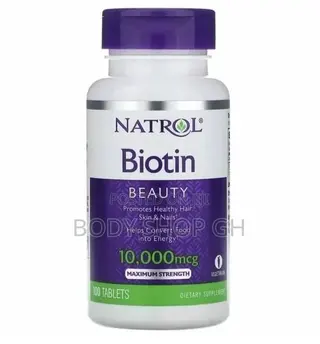 Natrol Biotin Supplements- 100 Tabs / 10,000 MCG