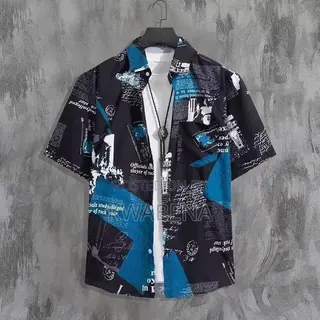 Dapperman Men’s Graphic Print Shirt Short Sleeve