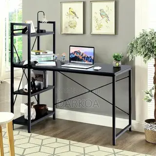 Computer Desk Study Table With Shelves