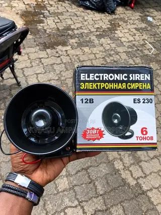 Electronic Siren Horn 12V – 6-Tone Loud Alarm Speaker