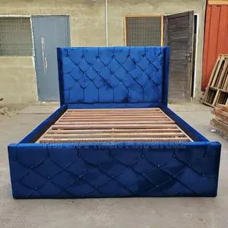 Velvet Foreign Double Bed Frame.