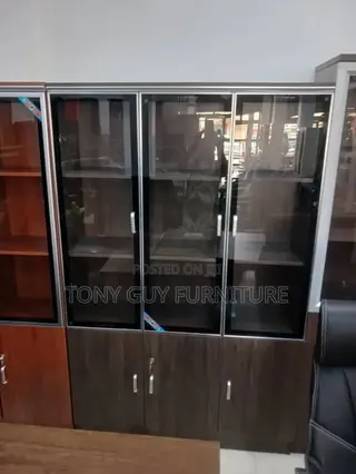 Wooden Bookshelf 3 Doors