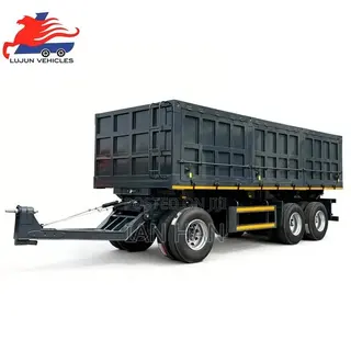 3 Axles Full With Double Side Heavy Duty New Rear Dumping