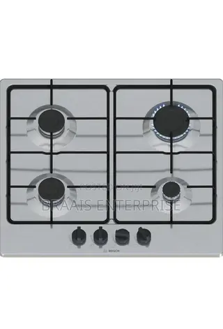Bosch Serie 4 Hob Stainless Steel Built-in 58 Cm Gas 4
