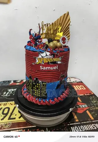 Spiderman Birthday Cake
