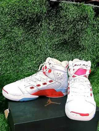 Air Jordan 6-17-23 'White Fire Red' - Clean Condition