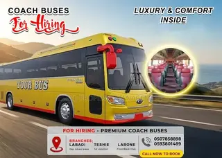 Coach Buses for Hiring, Comes With a Driver