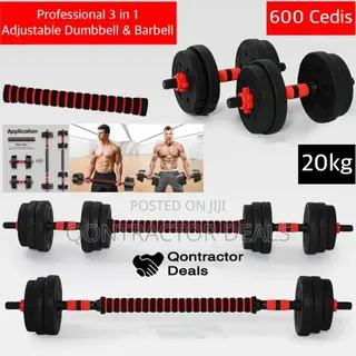 Qontractor Deals 3 in 1 20kg Adjustable Dumbbell Set