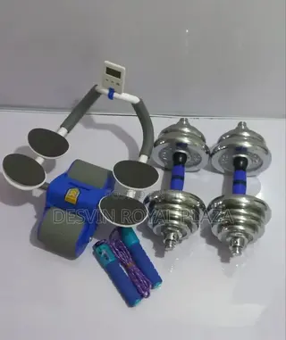 Dumbbell 25kg + Automatic Rebound Roller + Skipping Rope