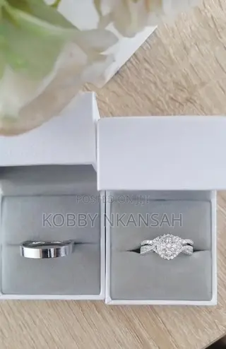 3set Silver Wedding Rings