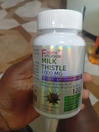 Milk Thistle 1000mg – Liver Detox Health Support (120 Capsules)