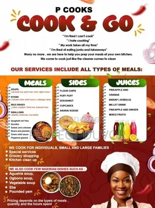 Cook And Go, We Come To Cook Right Under Your Roof.