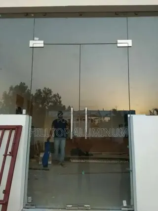Tempered Glass Double Door