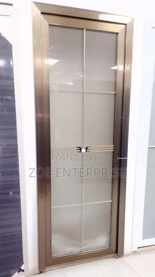 Tempered Glass Doors Gray Frames